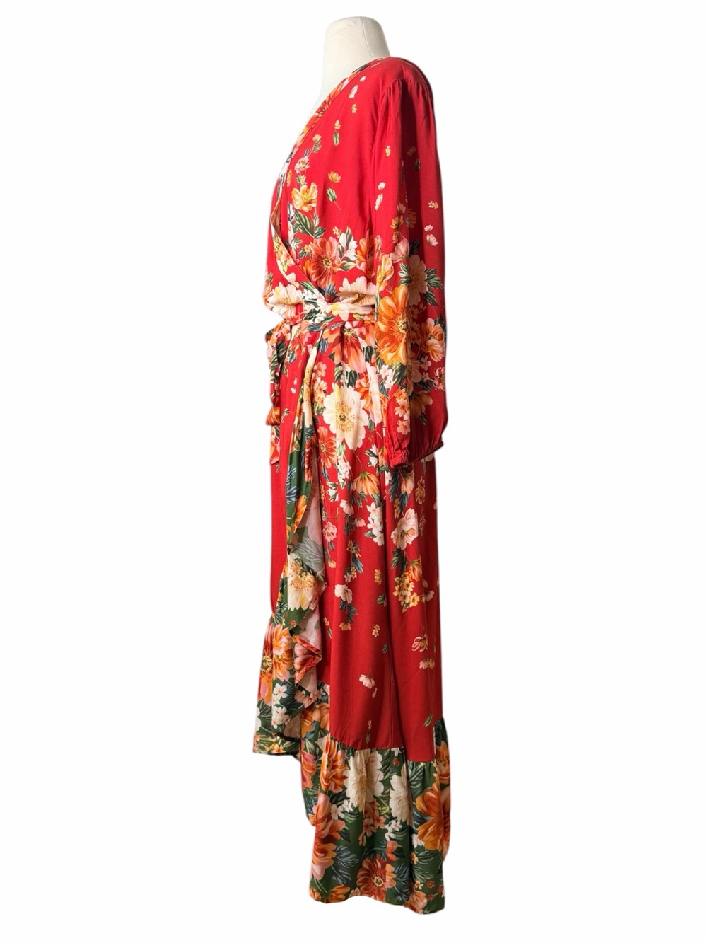 FARM Rio NWT Floral Wrap Dress. Size Large. - Picture 6 of 10
